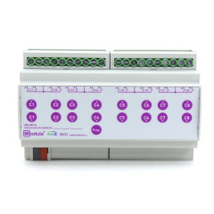 KNX актуатор штор и жалюзи, 8 каналов 16А 230В AC Module Electronic JAS-08.16