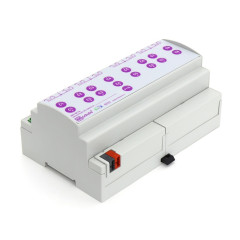 KNX актуатор штор и жалюзи, 8 каналов 16А 230В AC Module Electronic JAS-08.16