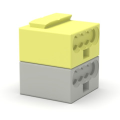 Клеммы KNX PUSH WIREОранжево-серые, 50 штук Module Electronic KLO-KNX-EIB  