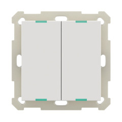 KNX выключатель, белый, двухклавишный Module Electronic M1-B55.W2