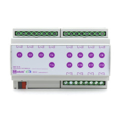 KNX релейный актуатор, 12 каналов 16А, Module Electronic SAS-12.16