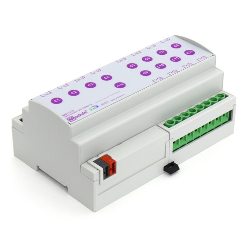 KNX релейный актуатор, 12 каналов 16А, Module Electronic SAS-12.16