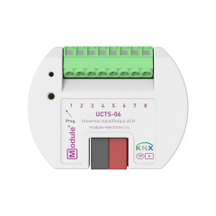 KNX гибридный модуль входов/выходов, 6 каналов Module Electronic UCTS-06 mini