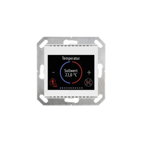 Комнатный контроллер Cala Touch KNX AQS/TH 3.0, датчик CO2/температуры/Влажности Elsner 70822 