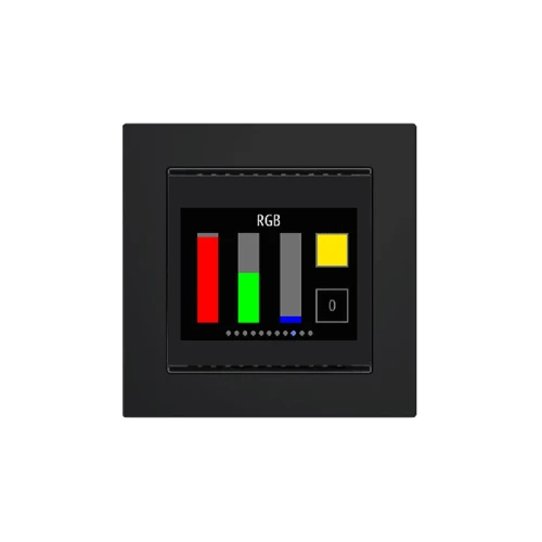 Комнатный контроллер Cala Touch KNX AQS/TH 3.0, датчик CO2/температуры/Влажности Elsner 70822 