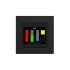 Комнатный контроллер Cala Touch KNX AQS/TH 3.0, датчик CO2/температуры/Влажности Elsner 70822 