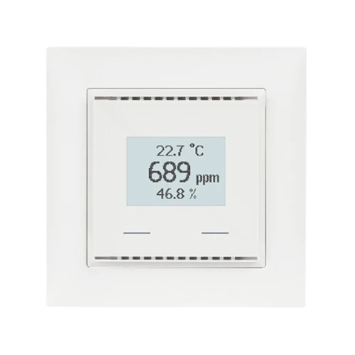 KNX AQS/ Датчик/контроллер TH-UP Touch CH для измерения CO2, температуры, влажности Elsner 70639 