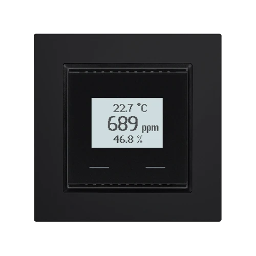 KNX AQS/ Датчик/контроллер TH-UP Touch CH для измерения CO2, температуры, влажности Elsner 70639 