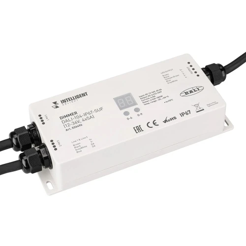 Диммер DALI-104-IP67-SUF (12-36V, 4x5A) (IARL, IP67 Пластик) INTELLIGENT ARLIGHT 026496