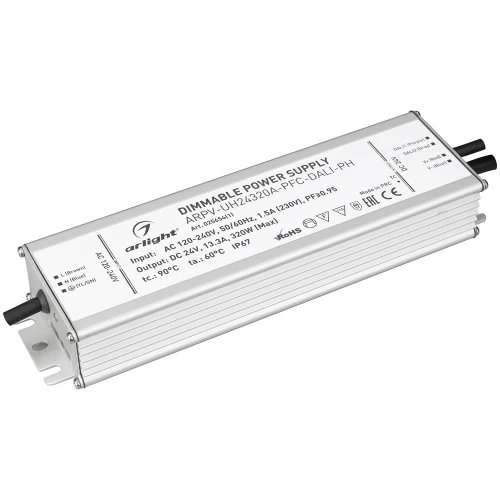 Блок питания ARPV-UH24320A-PFC-DALI-PH (24V, 13.3A, 320W) (Arlight, IP67 Металл) 025654(1) 