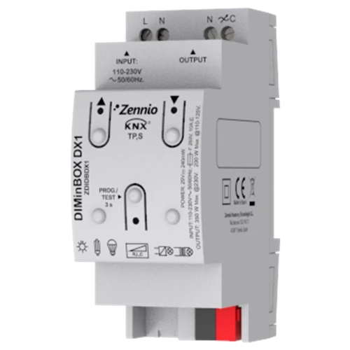 Универсальный диммер (RLC, LED, CFL) Zennio ZDIDBDX1 DIMINBOX DX1