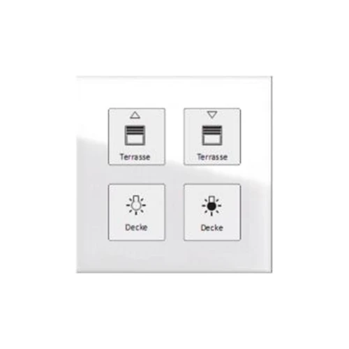Сенсорный выключатель KNX/EIB 2х канальный (4 сенсорные зоны) MDT BE-GTT4W.01 