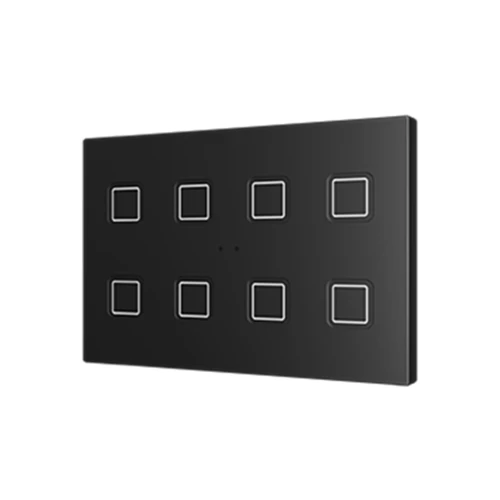 Выключатель сенсорный KNX Tecla XL X8, 8-кнопочный, PC-ABS пластик, цвет: черный Zennio ZVITXLX8A 