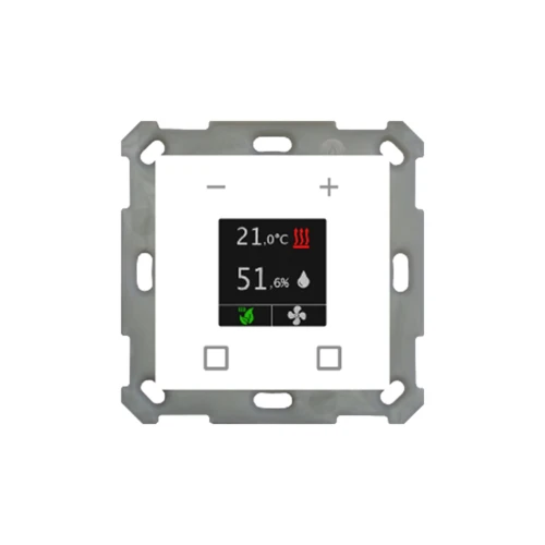 Комнатный контроллер температуры KNX Smart 55 с цветным сенсорным дисплеем MDT SCN-RTR55S.01 
